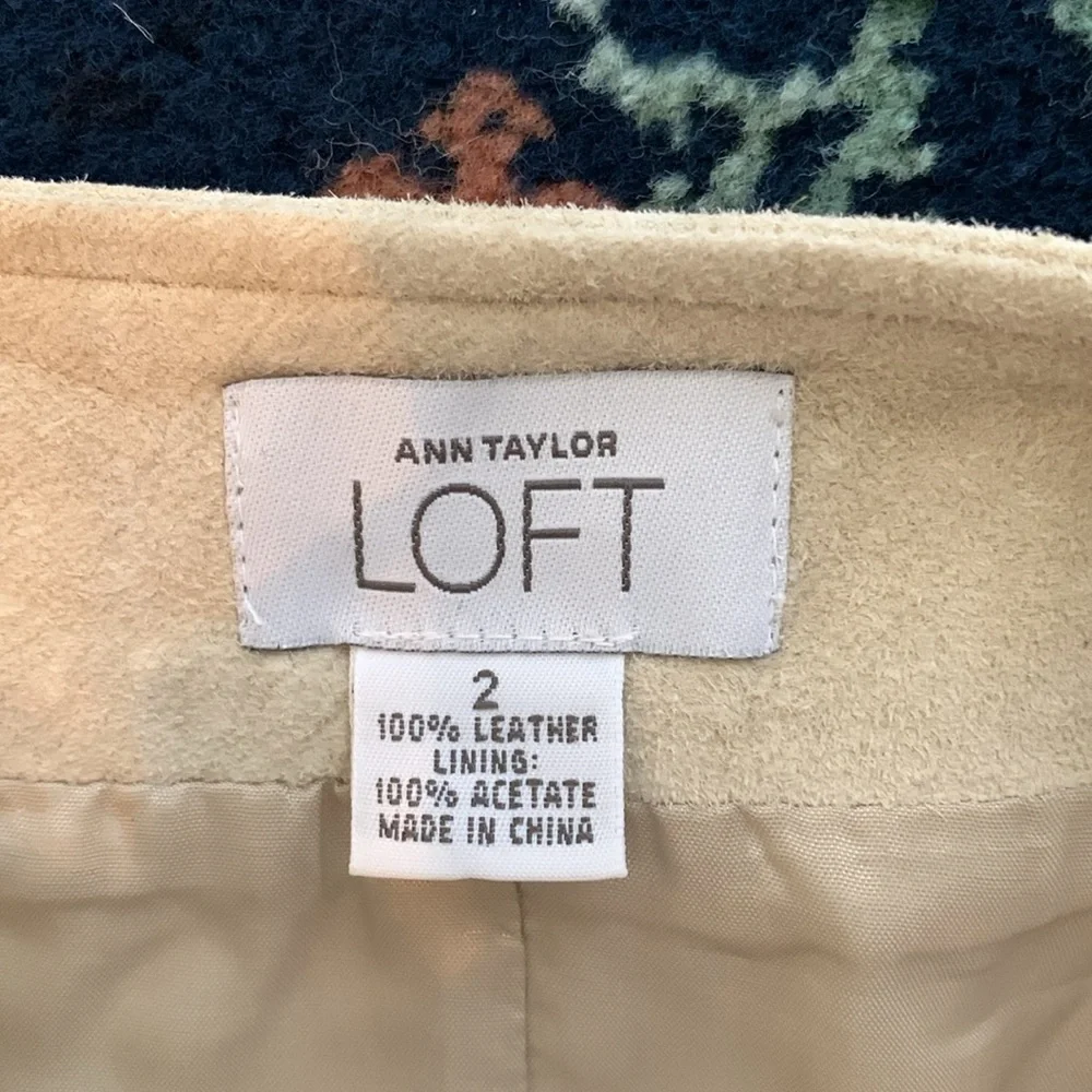 Loft suede/leather skirt. Never worn.‎ Perfect condition